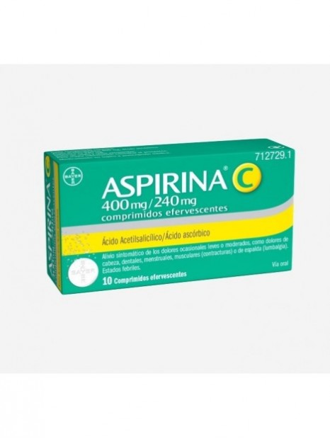 Aspirina C Mg Mg Comprimidos Efervescentes